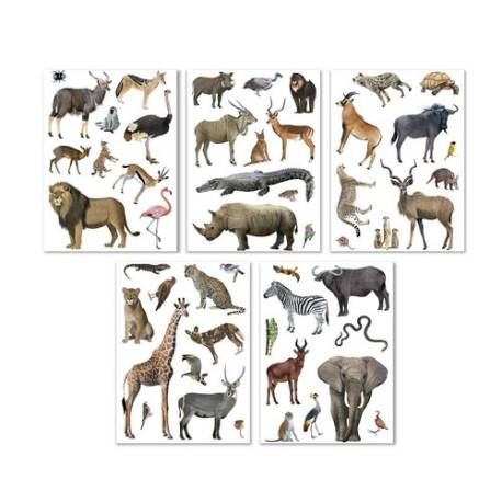 Stickers animales de la sabana