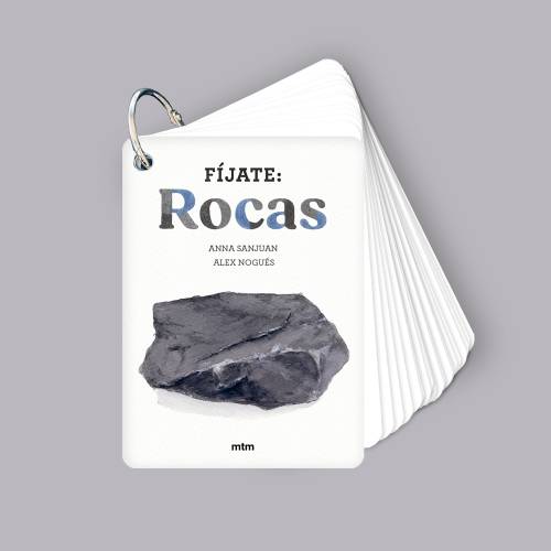 Llavero de tarjetas - Rocas  Fósiles y minerales