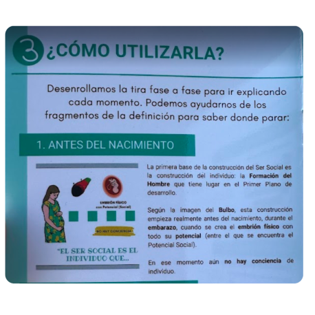 Línea de la construcción del Ser Social (Montessori) + librillo  Historia y Educación Cósmica