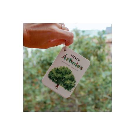 Llavero de tarjetas - Árboles  Animales y Naturaleza