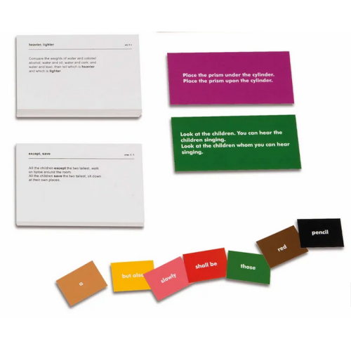 Printed Grammar Cards Nienhuis Gramática y Sintaxis