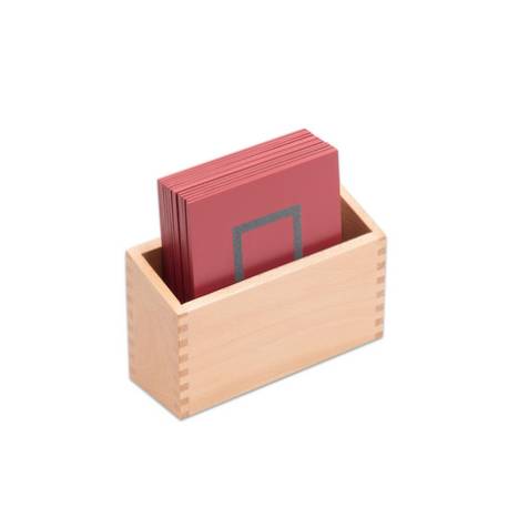 Formas geométricas en lija con caja Montessori para todos Preescritura