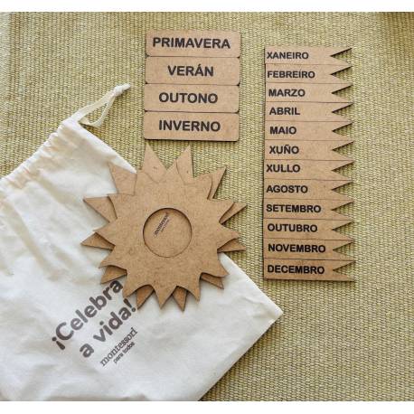 Celebración da Vida GALLEGO Mayúscula (pequeño) Made in Spain Historia y Educación Cósmica