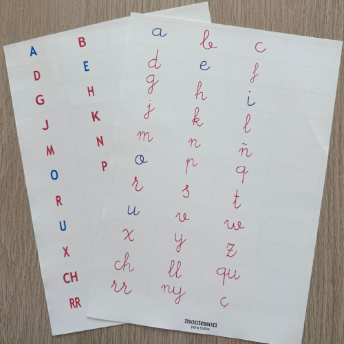 Pegatinas para tu caja de sonidos montessori  Aprender a leer y escribir