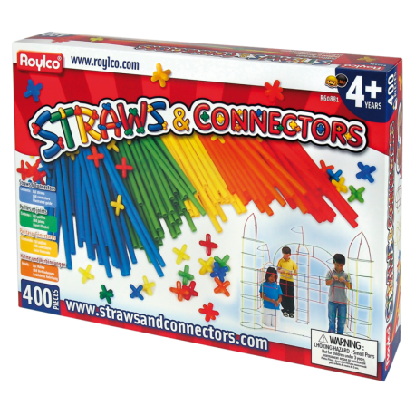 Straws & Connectors 400 piezas Roylco Más de 3 años 2