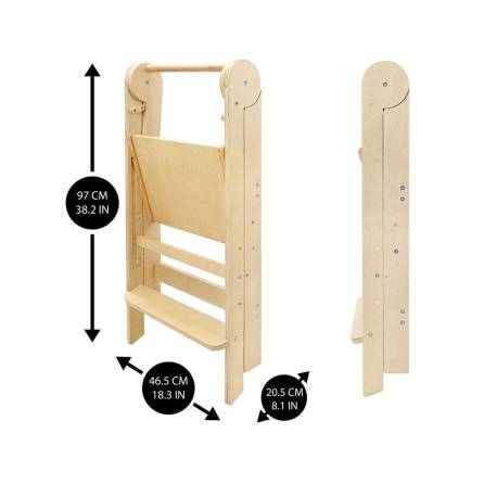 Torre de aprendizaje plegable Lofty (Madera...