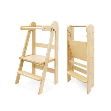Torre de aprendizaje plegable Lofty (Madera natural)