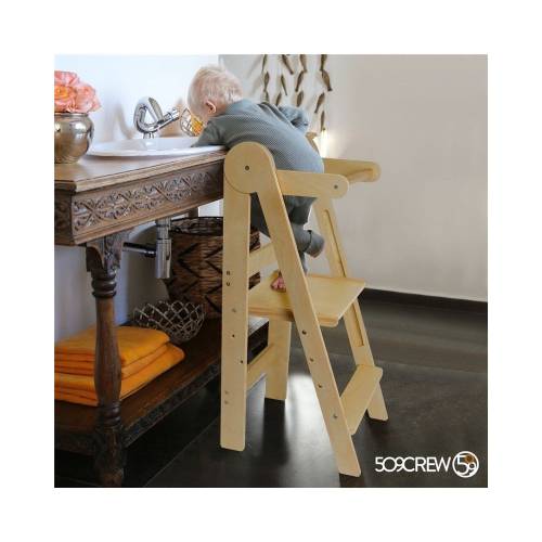 Torre Montessori plegable y ajustable  Mobiliario