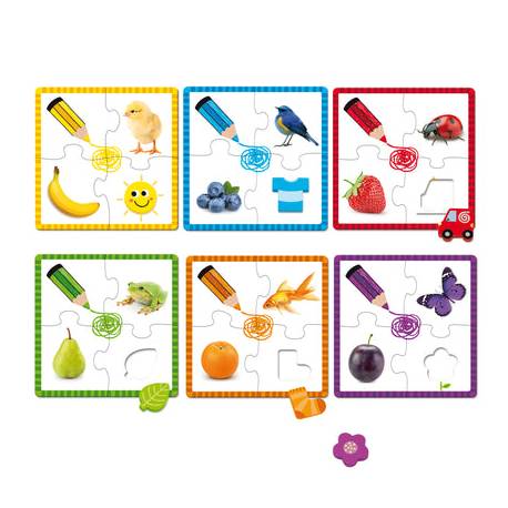 Puzzle de madera - 6 colores Goula 2-3 años