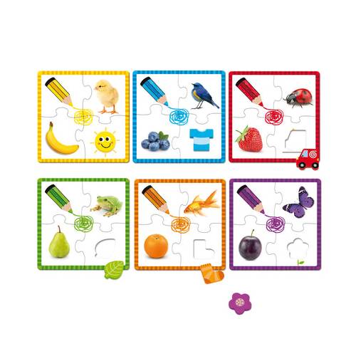 Puzzle de madera - 6 colores Goula 2-3 años