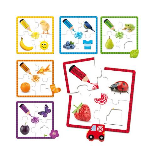 Puzzle de madera - 6 colores Goula 2-3 años