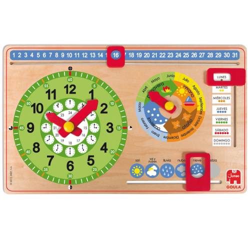 Reloj - Calendario en madera Goula Tiempo