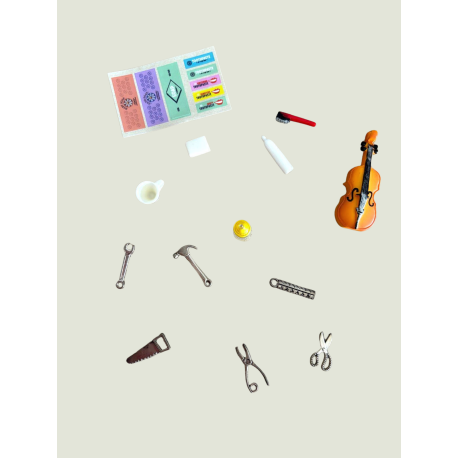 Pack 2 | miniaturas objetos para caja de sonidos