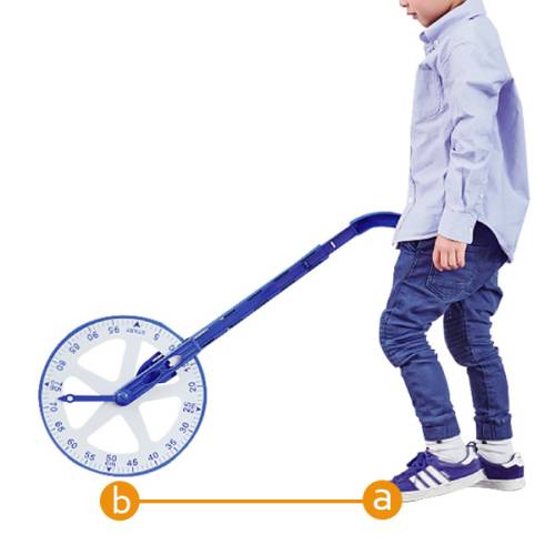 Rueda de medición métrica