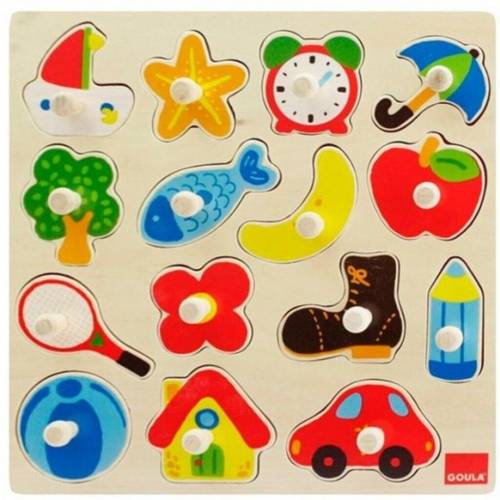 Puzzle de madera - Siluetas Goula De 1 a 3 años