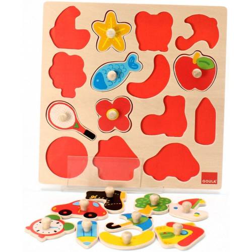 Puzzle de madera - Siluetas Goula De 1 a 3 años