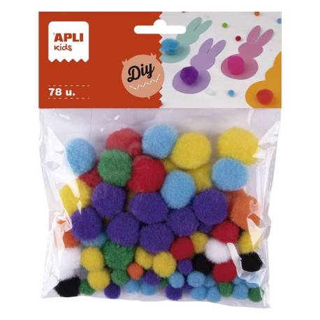 Borsa da 2,5 cm pompons