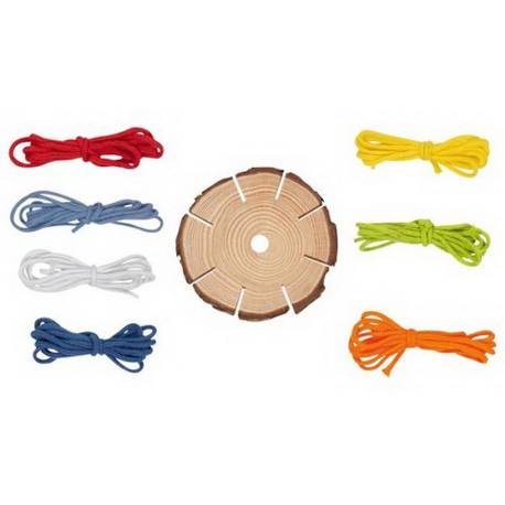 Disco trenzador de madera Goki Manualidades 2