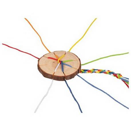Disco trenzador de madera Goki Manualidades