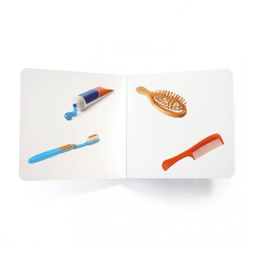 Cuento de imágenes reales - Cosas del baño  De 1 a 3 años