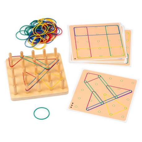 Geo Loops - Mi primer geoplano en madera Toys for life Razonamiento lógico 2