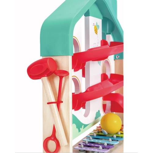 Casita Pista de bolas con xilófono Hape Toys Juguetes Sensoriales
