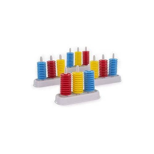 Set 4 ábacos de 3 columnas Miniland Aprender a Contar