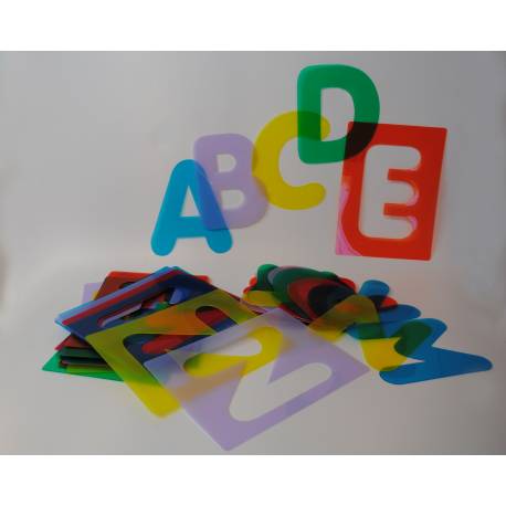 Traslucido lettere silhouettes 2