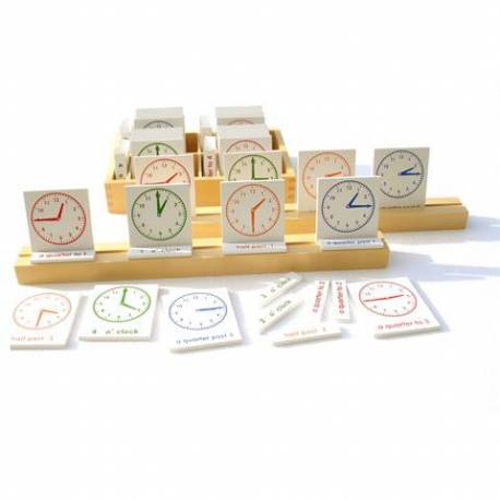 Ejercicios para el reloj (inglés) Montessori para todos Medidas y Tiempo
