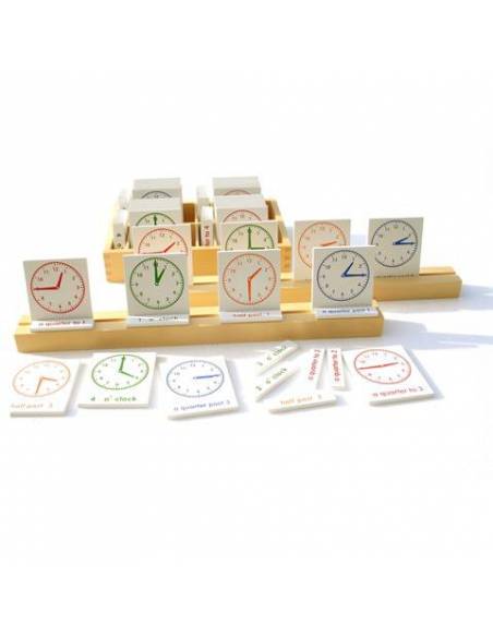 Ejercicios para el reloj (inglés) Montessori para todos Medidas y Tiempo