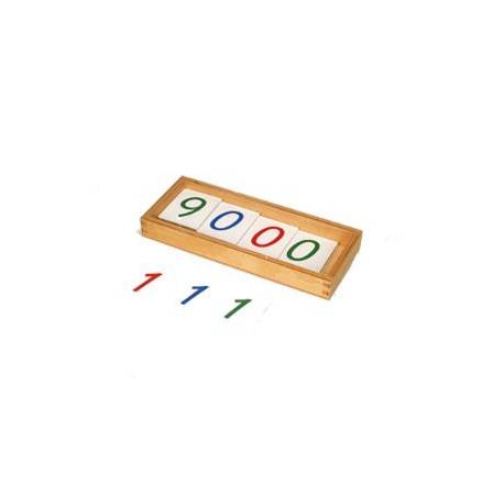 Números largos en papel 1-9000 Montessori para todos Sistema Decimal