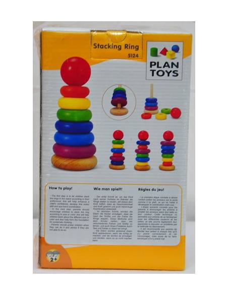 Apilable de anillos Plan Toys Bebés
