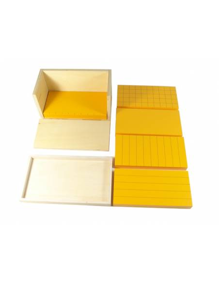 Prismas amarillos (5uds) Montessori para todos Geometría y Álgebra