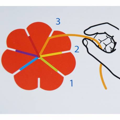 Flor para hacer pulseras 2