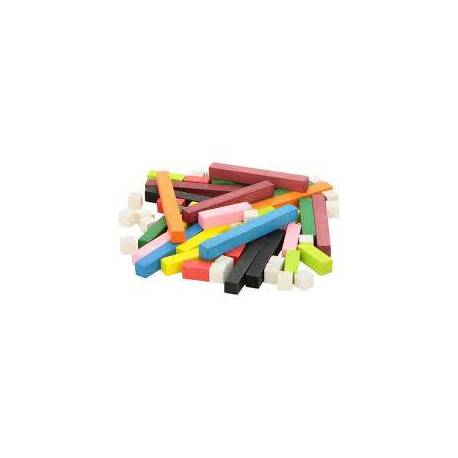 Caja de madera con 300 regletas 1x1 2