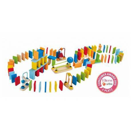 Dominó dinámico Hape Toys Construcciones