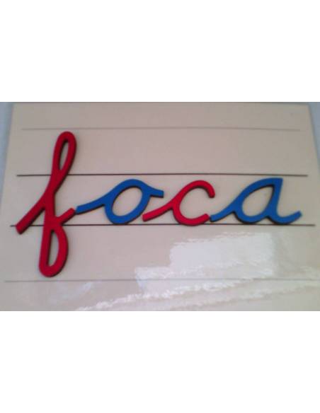 Abecedario móvil en cursiva