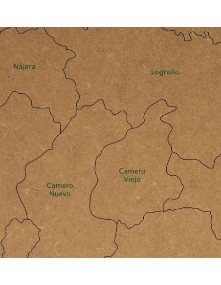 Mapa Puzzle de La Rioja en Madera  Geografía