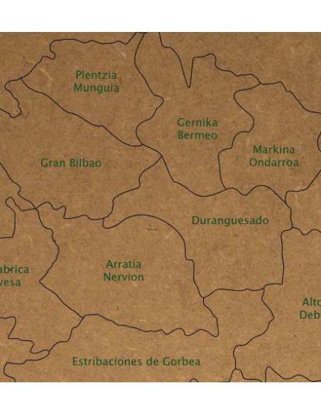 Mapa Puzzle de Galicia en Madera