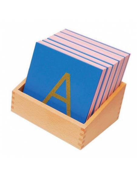 Letras de lija mayúsculas con caja