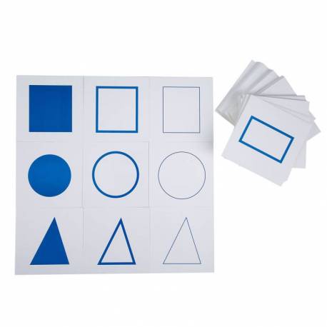 Tarjetas para la bandeja demostración Gabiente Geométrico 2