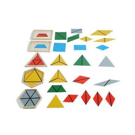 Triángulos constructivos (Pack 5 cajas)  Sensorial