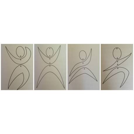 Móvil bebé Gobbi DIY  (Bailarines)