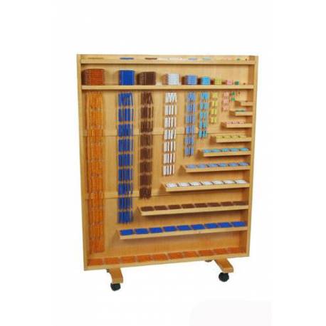 Gabinete completo de perlas montessori Montessori para todos Sistema Decimal