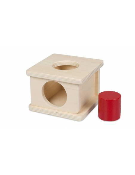 Caja de permanencia - Abierta cilindro Montessori para todos De 1 a 3 años