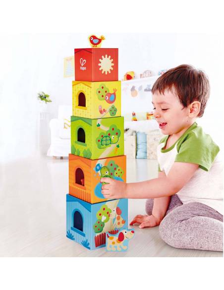 Torre de Casitas (Pepe y sus Amigos) Hape Toys De 1 a 3 años