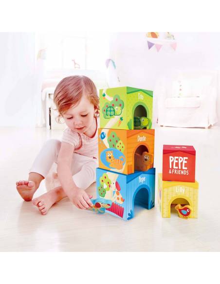 Torre de Casitas (Pepe y sus Amigos) Hape Toys De 1 a 3 años