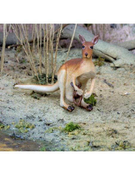 Canguro con cría