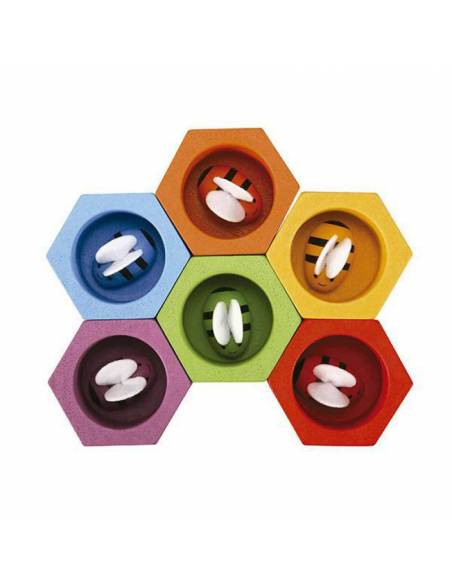 Abejas en la colmena de madera Plan Toys Más de 3 años