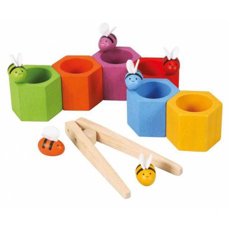 Abejas en la colmena de madera Plan Toys Más de 3 años